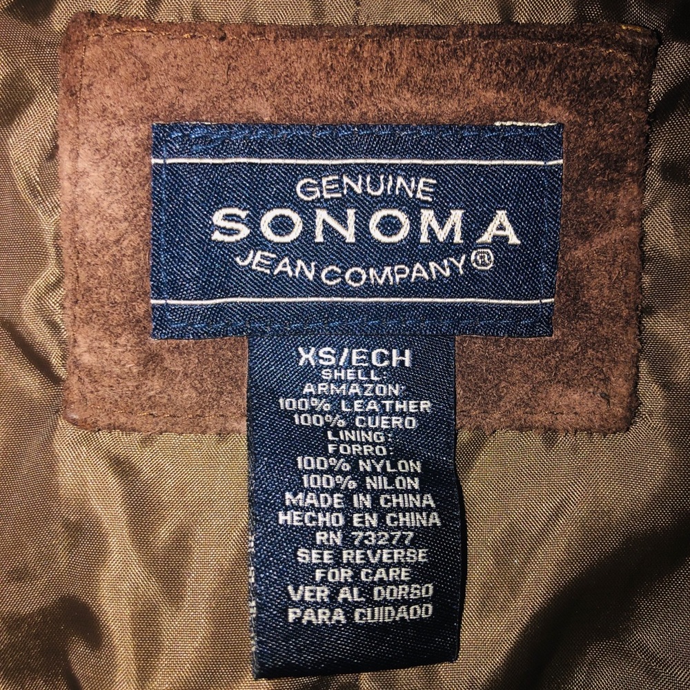 Brown suede jacket